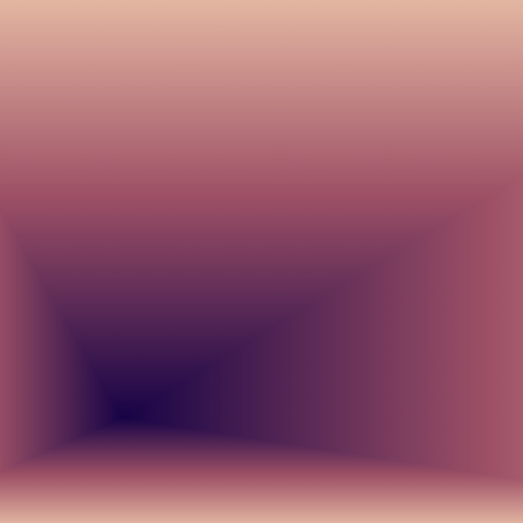 a background gradient cut into a 4-slice pizza where the crust is light yellow fading to a warm pink then dark purple middle